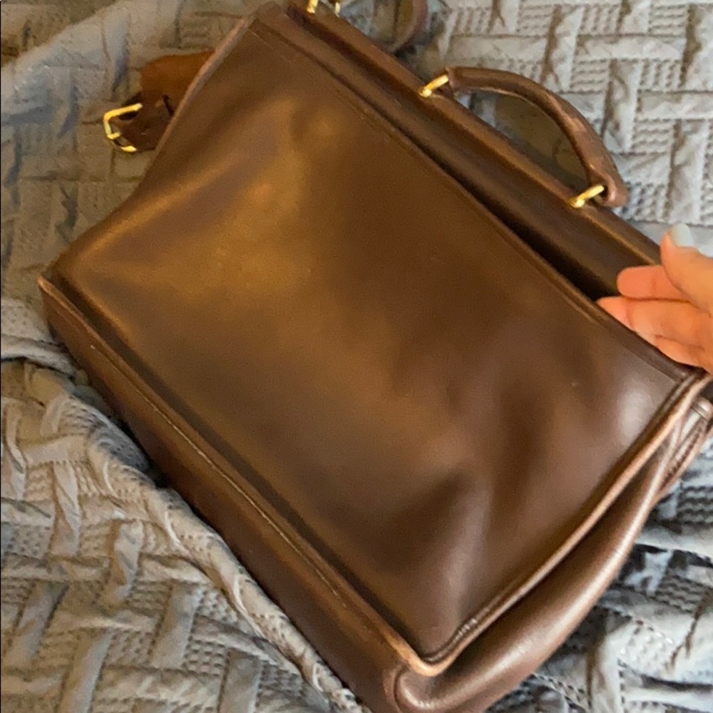 Coach leather messenger bag - Picture 2 of 11